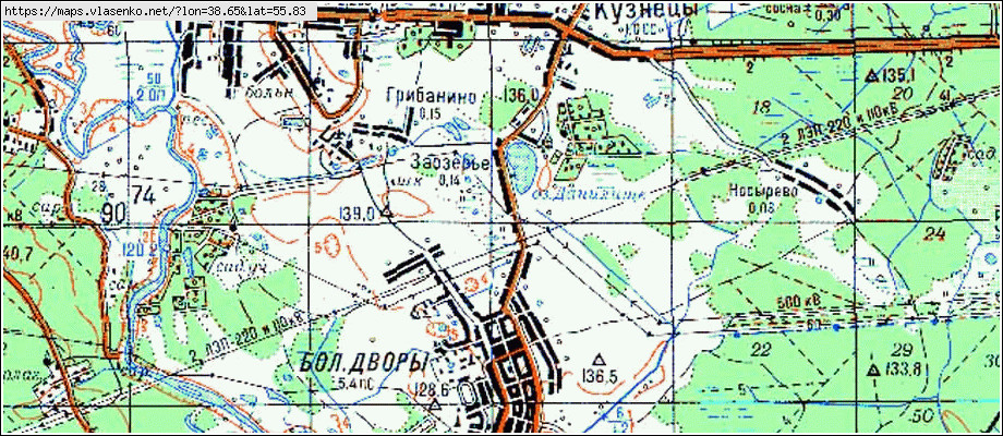 Шапкино коломенский район карта