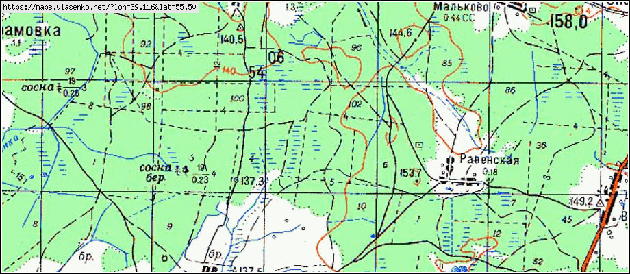 Дединово луховицкий район московской области карта