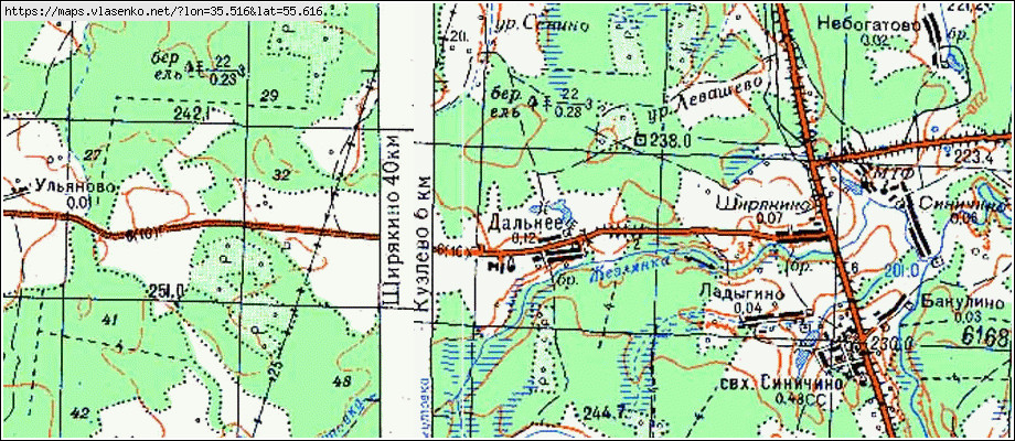 Можайск горетово карта