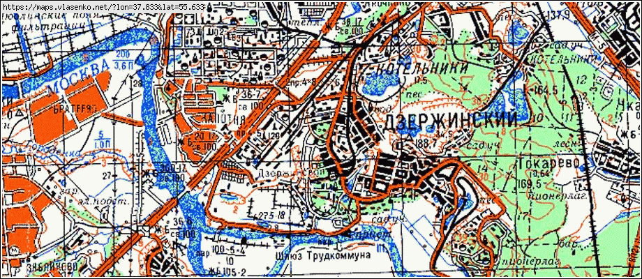 Топографическая Карта Можайского Района