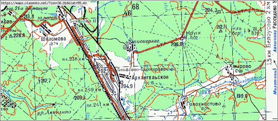 Карта наро фоминска 1980 года