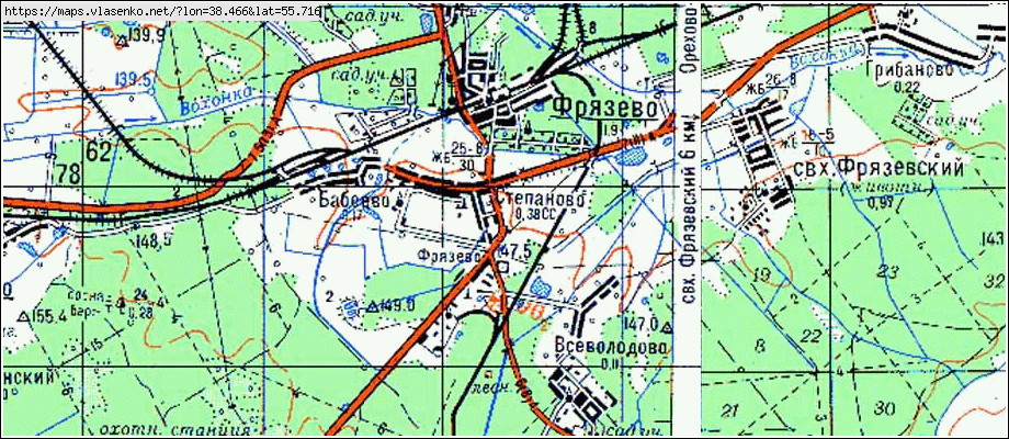 Подробная карта ногинска