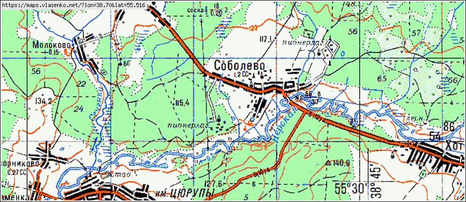 Подробная карта орехово зуевского района московской области