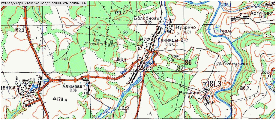 Карта схема озерского района