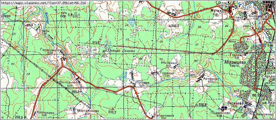 Ст луговая московская область карта