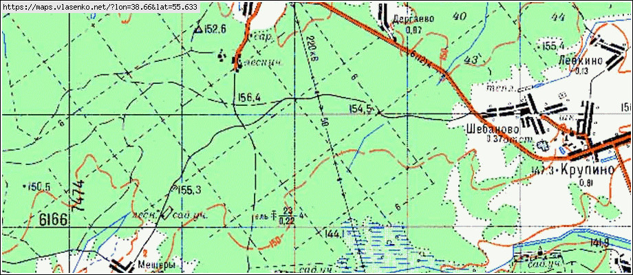 Старая карта района аэропорт