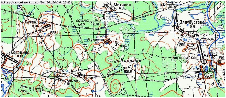 Карта осадков покровское рузский район