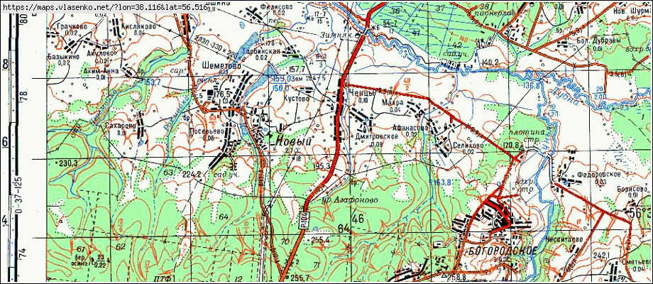 Богородское сергиево посадский район карта