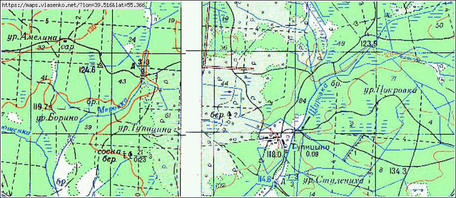 Спутниковая карта шатурского района московской области