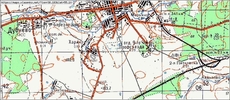 Кадастровая карта михнево ступинский район