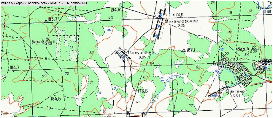 Карта малино ступинского района московской области