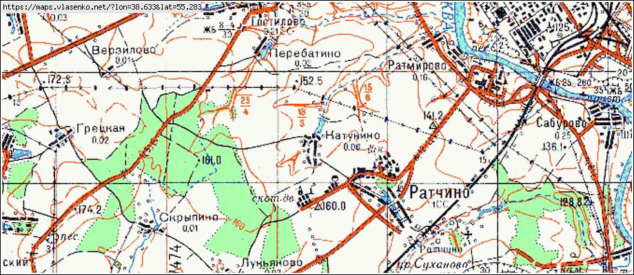 Москворецкая карта воскресенский район