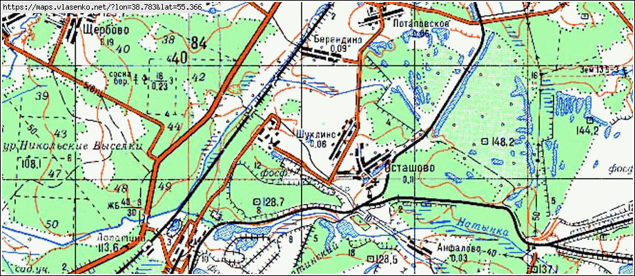 Карта острогожского района