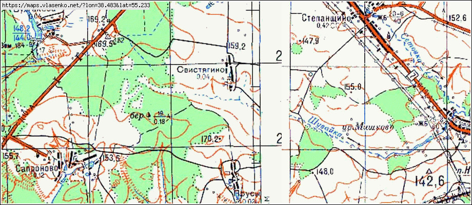 Москворецкая карта воскресенский район