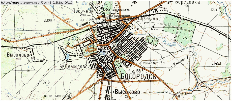 Богородский район нижегородская область деревня лакша карта