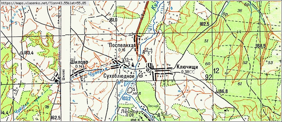 Карта богородского района нижегородской