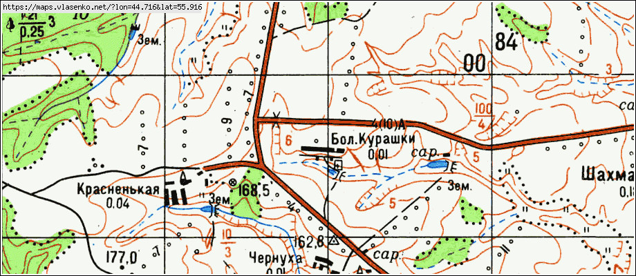 Карта большое мурашкино нижегородская область