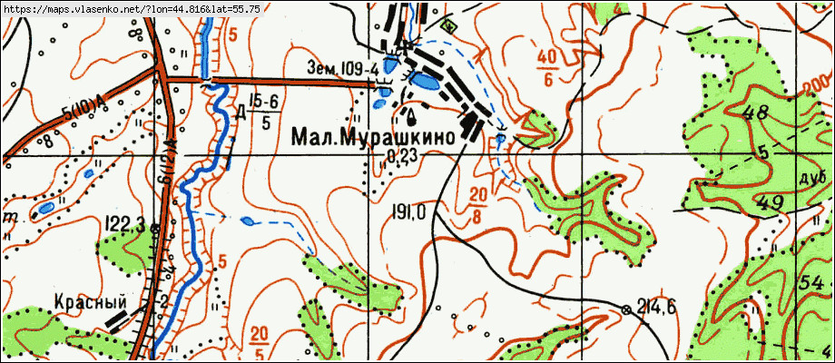 Карта большое мурашкино нижегородская область