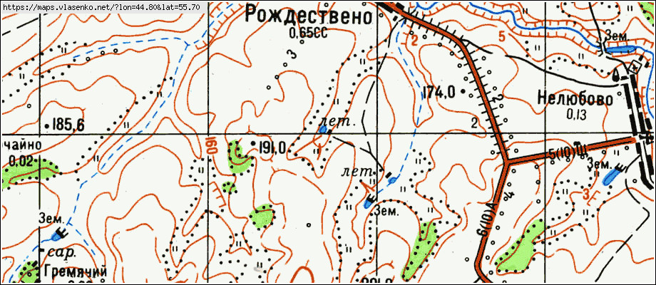 Карта большемурашкинского района