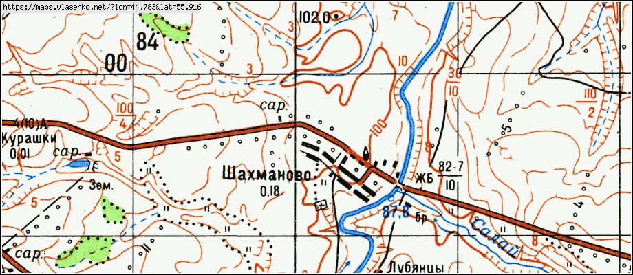 Карта большемурашкинского района