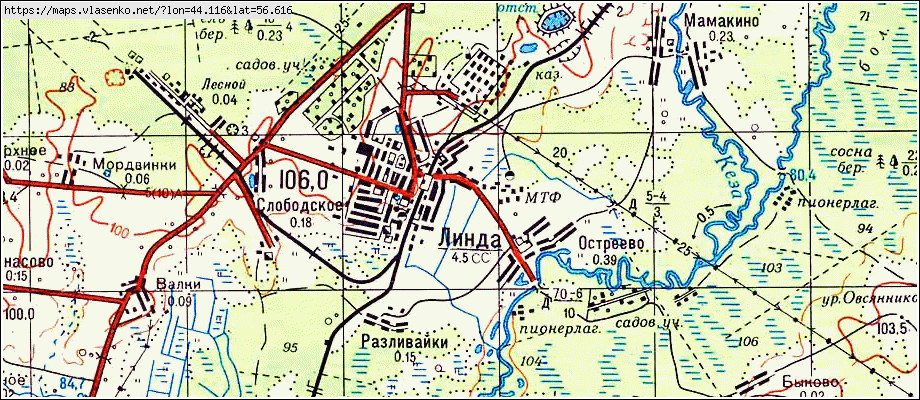 Квартальная карта лесов нижегородской области борский район