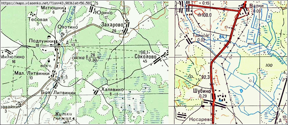 Карта борский район нижегородская