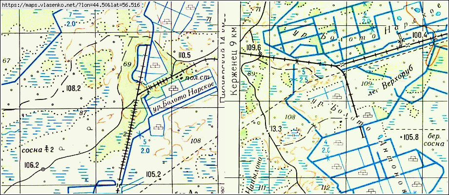 Каликино нижегородская область борский район карта