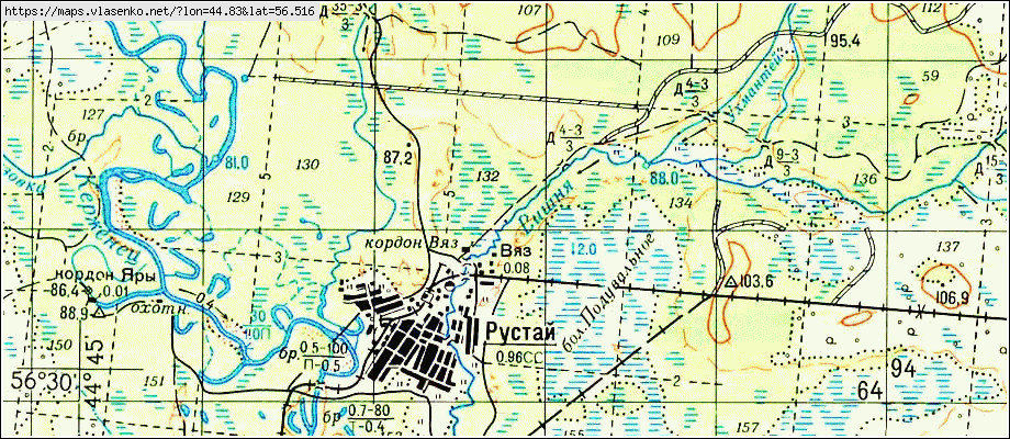 Поселок октябрьский нижегородская область борский район карта