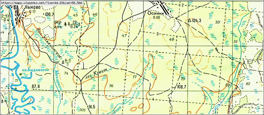 Каликино нижегородская область борский район карта