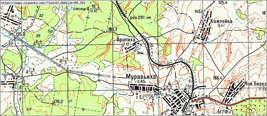 Карта дальнеконстантиновского района нижегородской области