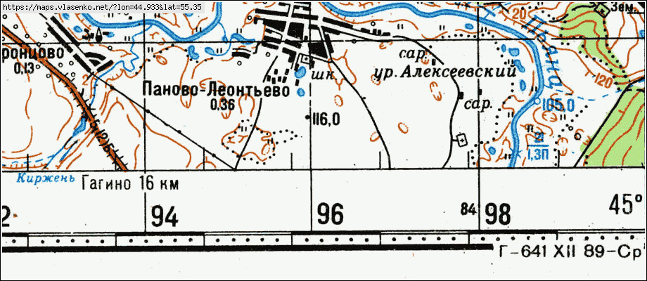 Карта нижегородской области гагинского района нижегородской области