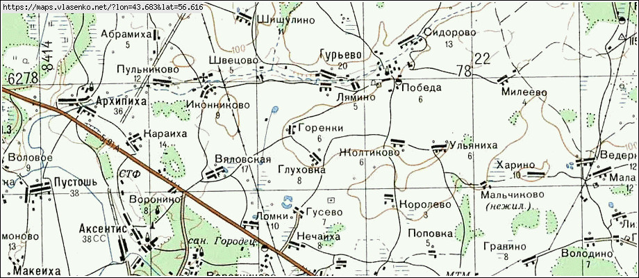 Чкаловский район нижегородская область карта