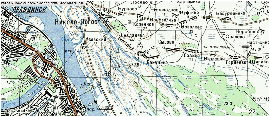 Городецкий район карта со спутника в реальном времени