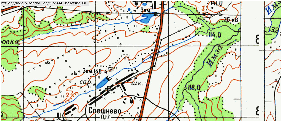 Карта княгининского района нижегородской области