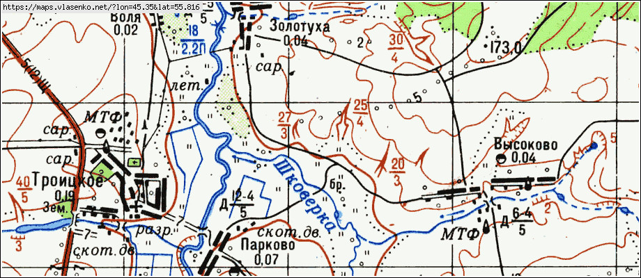 Урга нижегородская область карта