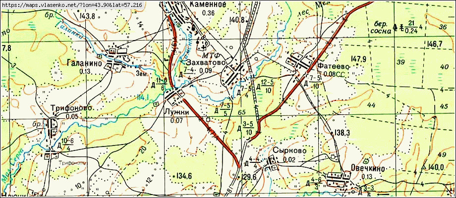 Карта ковернинского района нижегородской области с населенными пунктами