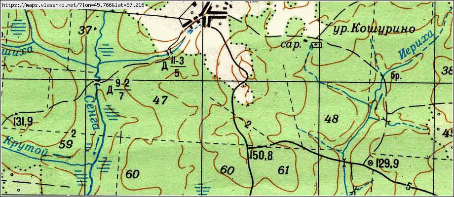 Красные баки нижегородская область карта спутник