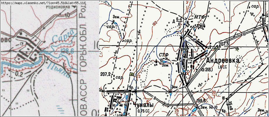 Карта нижегородской области краснооктябрьский район