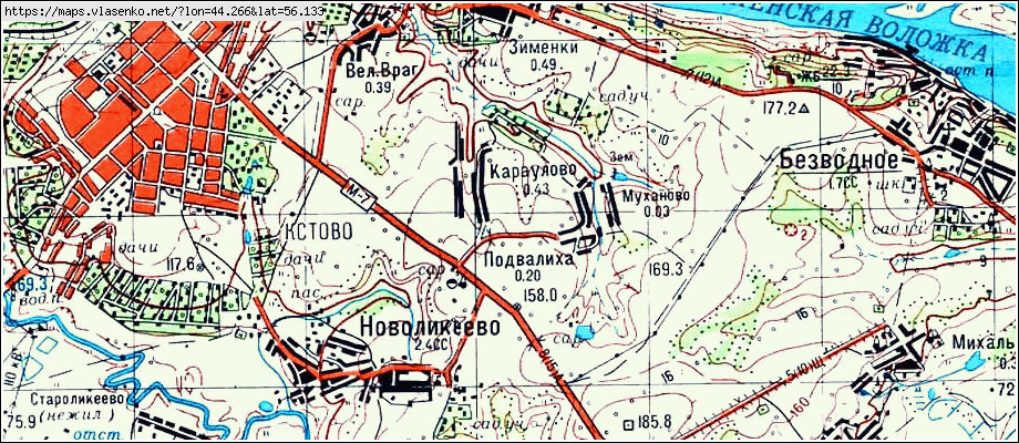 Ленинская слобода кстовский район нижегородская область карта