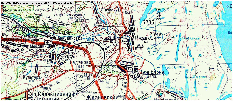 Карта кстовского района нижегородской области с населенными пунктами и дорогами подробная