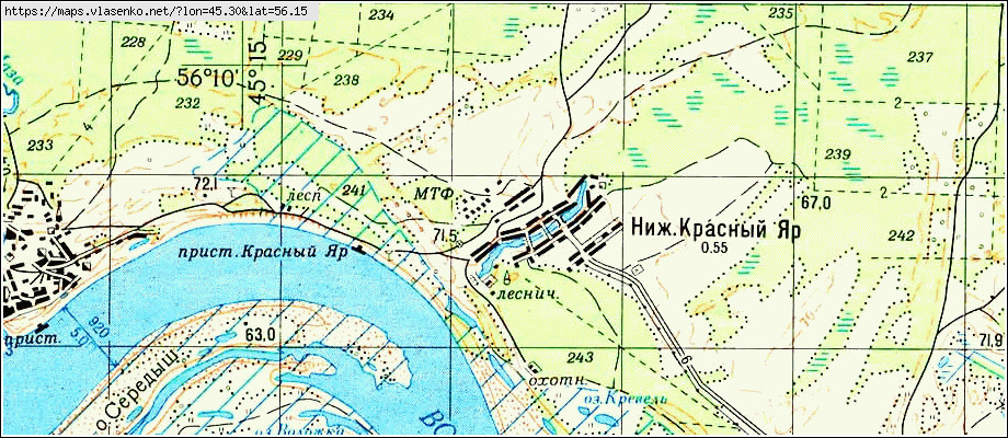 Карта лысково нижегородской области