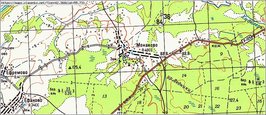 Старая карта навашино