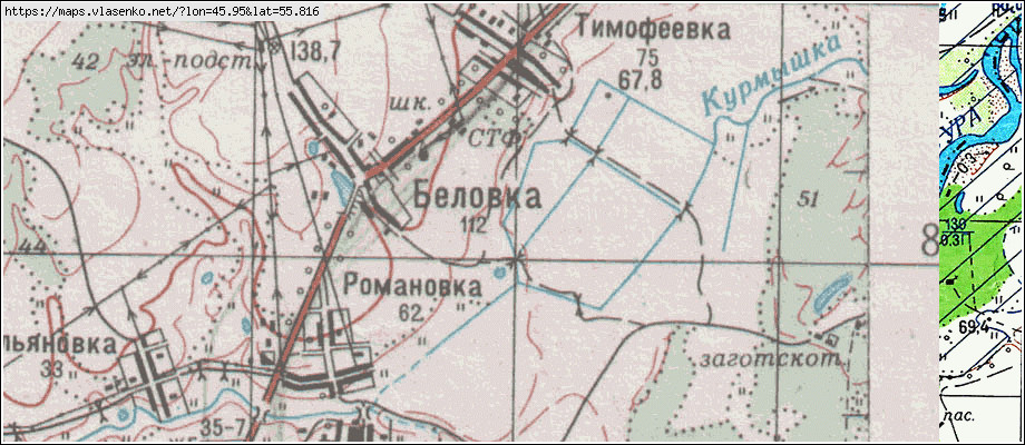 Карта пильнинского района нижегородской области с деревнями