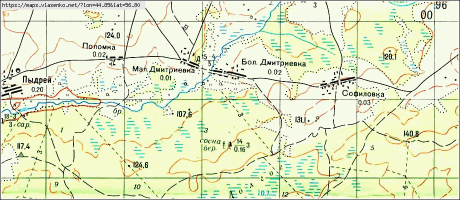 Карта семеновского района