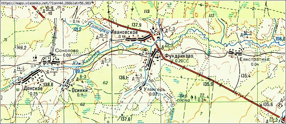 Карта семеновского округа