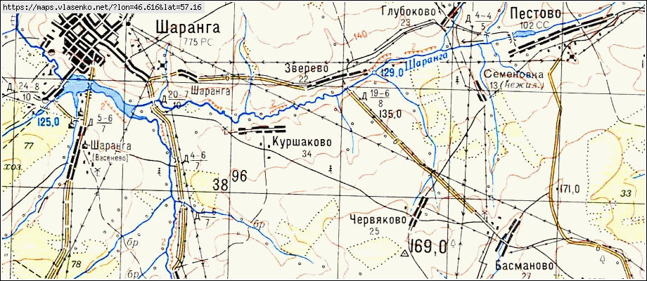 Карта осадков шаранга нижегородской области