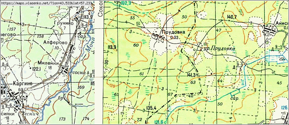 Карта сокольского района нижегородской области подробная