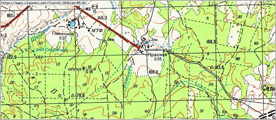 Сосновское нижегородской области карта