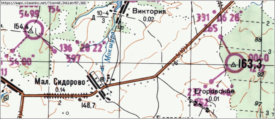 Карта тонкинского района 1929 года