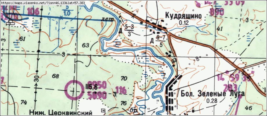 Уренский район карта